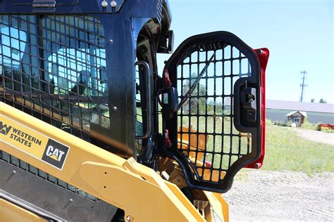 cat skid steer door guard|skeleton cat skid steer.